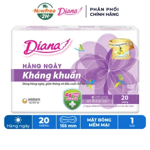 Băng Vệ Sinh Diana Hàng Ngày Kháng Khuẩn 20 Miếng/Gói