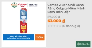 Bộ 2 Bàn Chải Đánh Răng Colgate Mềm Mảnh Sạch Toàn Diện