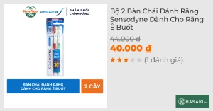 Bộ 2 Bàn Chải Đánh Răng Sensodyne Dành Cho Răng Ê Buốt