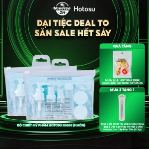 Bộ Chiết Mỹ Phẩm Hotosu Xanh (9 Món) 