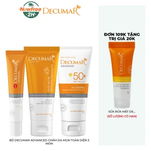 Bộ Decumar Advanced Chăm Da Mụn Toàn Diện 3 Món