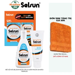 Bộ Gội Xả Selsun Ngừa Gàu & Giảm Ngứa Da Đầu 100mlx2