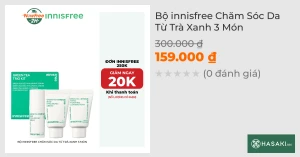 Bộ innisfree Chăm Sóc Da Từ Trà Xanh 3 Món