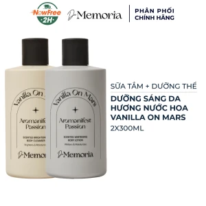 Bộ Sữa Tắm Và Dưỡng Thể De Memoria Hương Vanilla On Mars 2x300ml