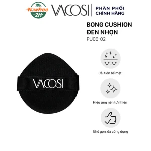 Bông Cushion Vacosi PU06-02 Đầu Nhọn Màu Đen 1 Cái