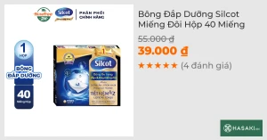Bông Đắp Dưỡng Silcot Miếng Đôi Hộp 40 Miếng