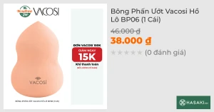 Bông Phấn Ướt Vacosi Hồ Lô BP06 (1 Cái)
