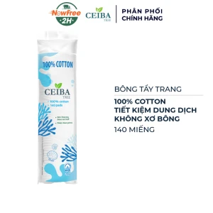 Bông Tẩy Trang Ceiba 100% Chất Liệu Cotton 140 Miếng