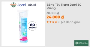 Bông Tẩy Trang Jomi 80 Miếng