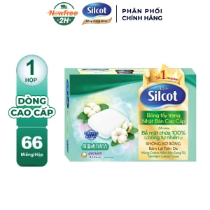 Bông Tẩy Trang Silcot Cao Cấp Hộp 66 Miếng