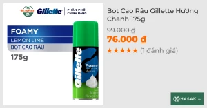Bọt Cạo Râu Gillette Hương Chanh 175g