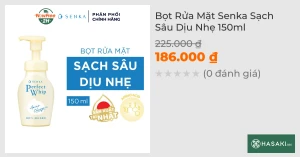 Bọt Rửa Mặt Senka Sạch Sâu Dịu Nhẹ 150ml 