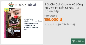 Bút Chì Gel Kissme Kẻ Lông Mày Và Mí Mắt 01 Nâu Tự Nhiên 0.1g