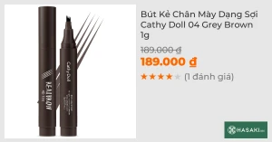 Bút Kẻ Chân Mày Dạng Sợi Cathy Doll 04 Grey Brown 1g