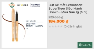 Bút Kẻ Mắt Lemonade SuperTiger Siêu Mảnh Brown - Màu Nâu 1g (Mới)