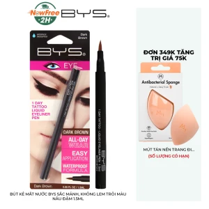 Bút Kẻ Mắt Nước BYS Sắc Mảnh, Không Lem Trôi Màu Nâu Đậm 1.5ml