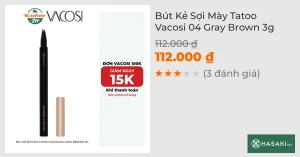 Bút Kẻ Sợi Mày Tatoo Vacosi 04 Gray Brown 3g