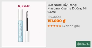 Bút Nước Tẩy Trang Mascara Kissme Dưỡng Mi 6.6ml