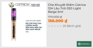 Che Khuyết Điểm Catrice 12H Lâu Trôi 020 Light Beige 5ml