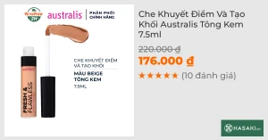 Che Khuyết Điểm Và Tạo Khối Australis Tông Kem 7.5ml