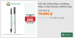 Chì Kẻ Chân Mày innisfree Màu 4 Ash Brown (Mới) 0.3g