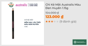 Chì Kẻ Mắt Australis Màu Đen Huyền 1.15g