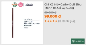 Chì Kẻ Mày Cathy Doll Siêu Mảnh 05 Gỗ Gụ 0.05g