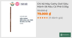 Chì Kẻ Mày Cathy Doll Siêu Mảnh 06 Nâu Cà Phê 0.05g