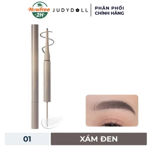 Chì Kẻ Mày Judydoll 2 Đầu Bền Màu - 01 Xám Đen