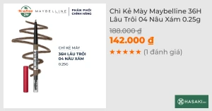 Chì Kẻ Mày Maybelline 36H Lâu Trôi 04 Nâu Xám 0.25g
