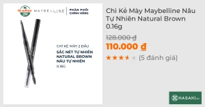 Chì Kẻ Mày Maybelline Nâu Tự Nhiên Natural Brown 0.16g