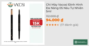 Chì Mày Vacosi Định Hình Đa Năng 05 Nâu Tự Nhiên 5ml
