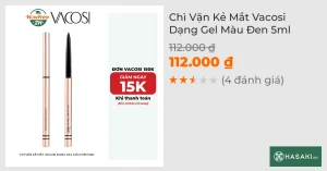 Chì Vặn Kẻ Mắt Vacosi Dạng Gel Màu Đen 5ml