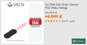 Cọ Chà Gót Chân Vacosi P02 (Màu Hồng)