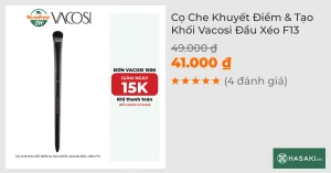 Cọ Che Khuyết Điểm & Tạo Khối Vacosi Đầu Xéo F13