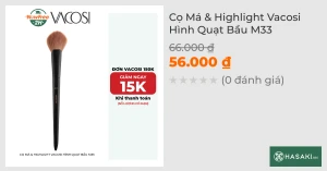 Cọ Má & Highlight Vacosi Hình Quạt Bầu M33
