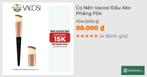 Cọ Nền Vacosi Đầu Xéo Phẳng F04