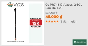 Cọ Phấn Mắt Vacosi 2 Đầu Cán Dài E2E