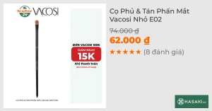 Cọ Phủ & Tán Phấn Mắt Vacosi Nhỏ E02
