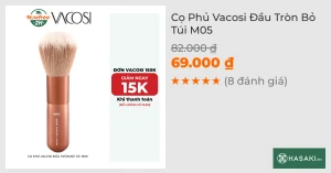 Cọ Phủ Vacosi Đầu Tròn Bỏ Túi M05