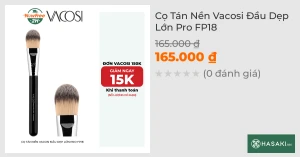 Cọ Tán Nền Vacosi Đầu Dẹp Lớn Pro FP18