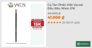 Cọ Tán Phấn Mắt Vacosi Đầu Bầu Nhọn E16
