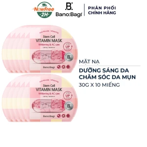 Combo 10 Mặt Nạ Banobagi Dưỡng Sáng, Chăm Sóc Da Mụn 30g