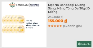 Combo 10 Mặt Nạ Banobagi Dưỡng Sáng, Nâng Tông Da 30g