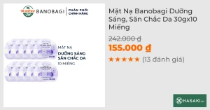 Combo 10 Mặt Nạ Banobagi Dưỡng Sáng, Săn Chắc Da 30g