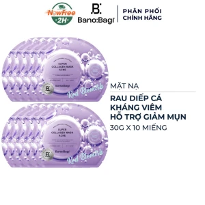 Combo 10 Mặt Nạ Banobagi Kháng Viêm, Giảm Mụn 30g