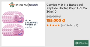 Combo 10 Mặt Nạ Banobagi Peptide Hỗ Trợ Phục Hồi Da 30g