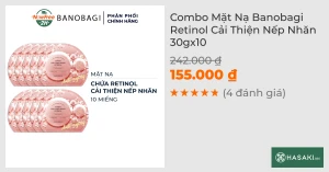 Combo 10 Mặt Nạ Banobagi Retinol Cải Thiện Nếp Nhăn 30g