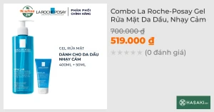 Combo La Roche-Posay Gel Rửa Mặt Da Dầu, Nhạy Cảm