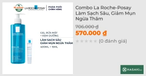 Combo La Roche-Posay Làm Sạch Sâu, Giảm Mụn Ngừa Thâm